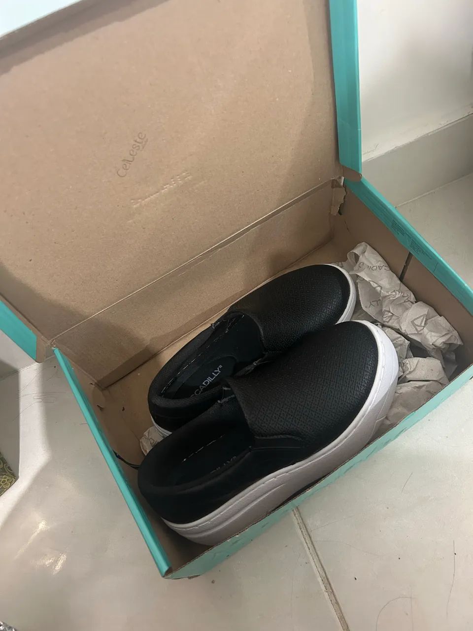 Slip on preto da piccadilly - Foto 4
