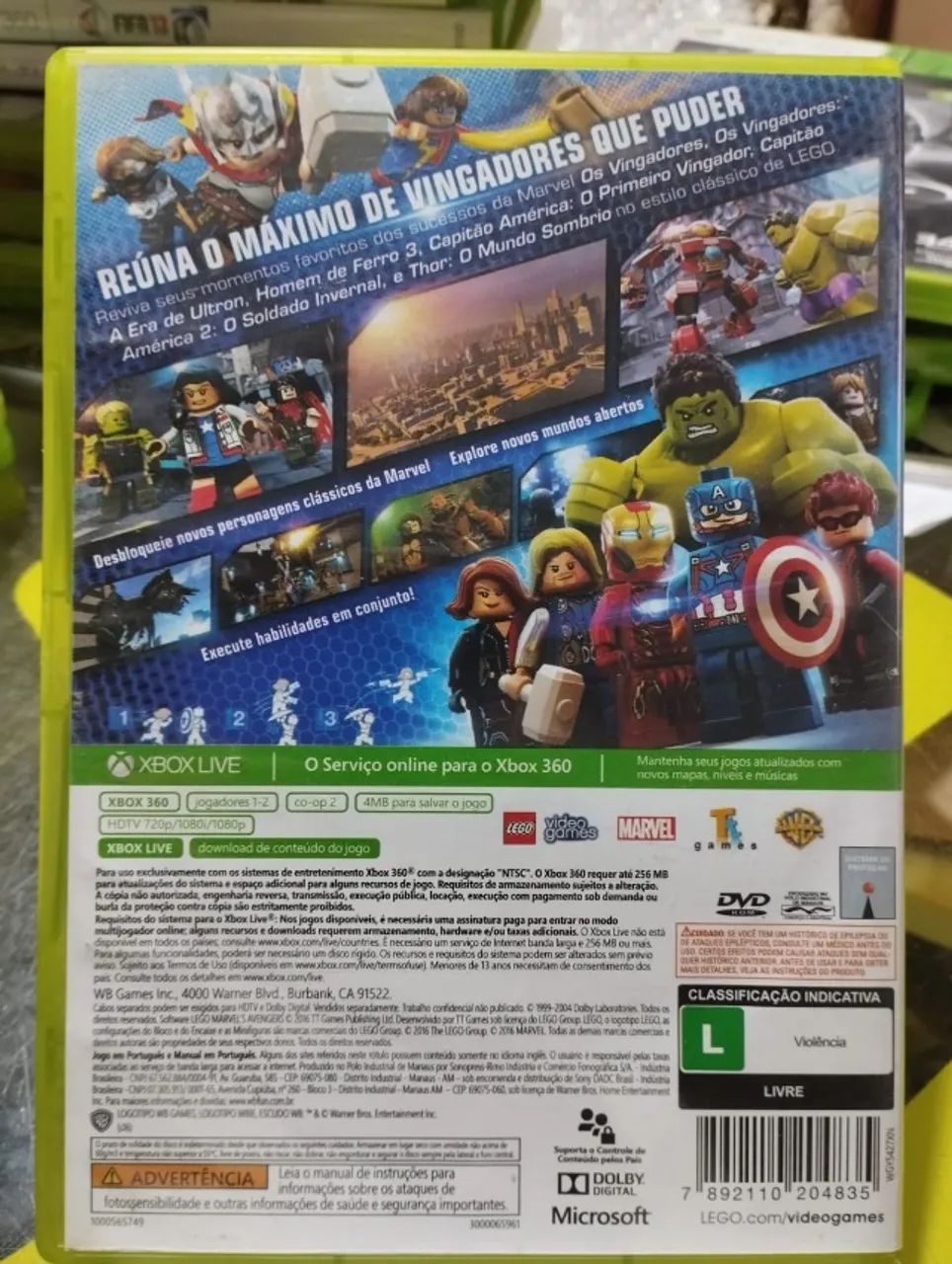 Lego  marvel Vingadores xbox 360 - Foto 3