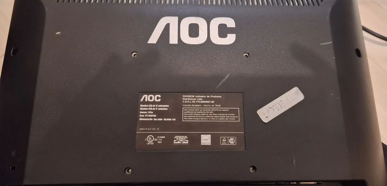 Monitor de escritório AOC quadrado - Foto 3