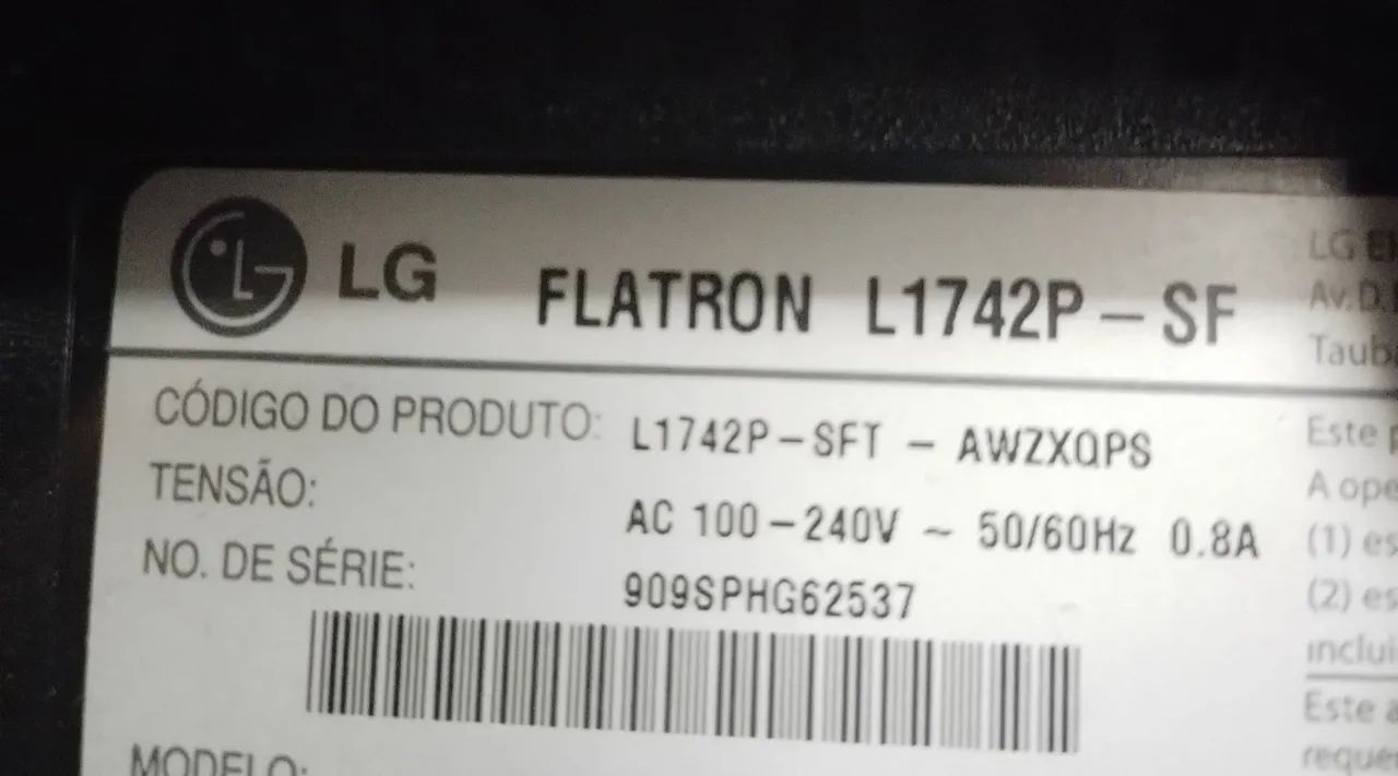 Monitor LG Flatron de 17 polegadas em excelente estado<br> - Foto 5