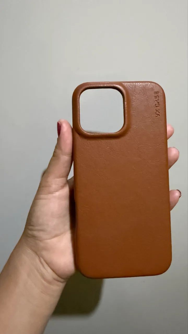Capa em couro Vx Case 16 Pro Max  - Foto 2