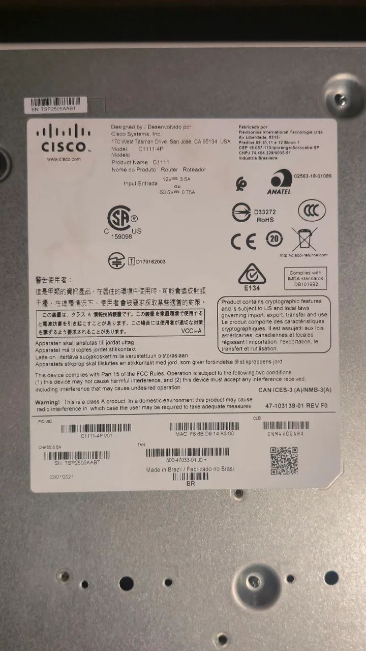 Roteador Cisco - Foto 4