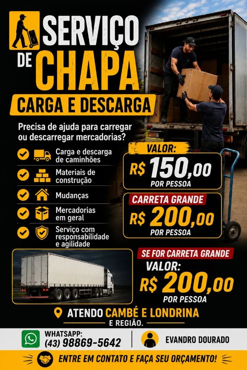 Trabalho de chapa  - Foto 2