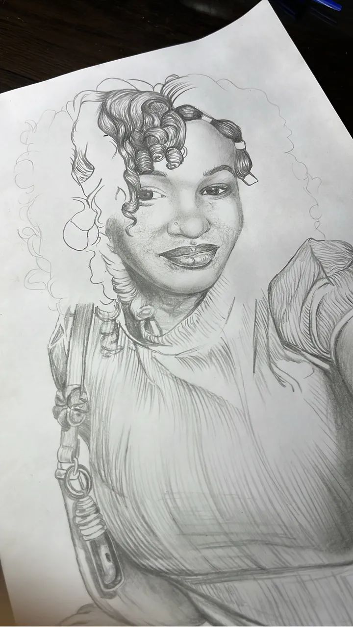 Desenhos de Retrato Realistas à Lápis - Foto 2