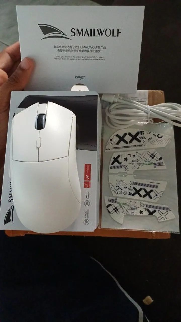 Mouse Gamer Smailwolf RS7 Branco