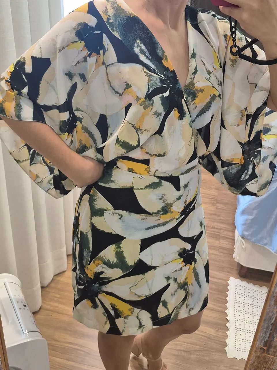 Vestido 2 em 1 (curto ou midi) com saia Transpassada