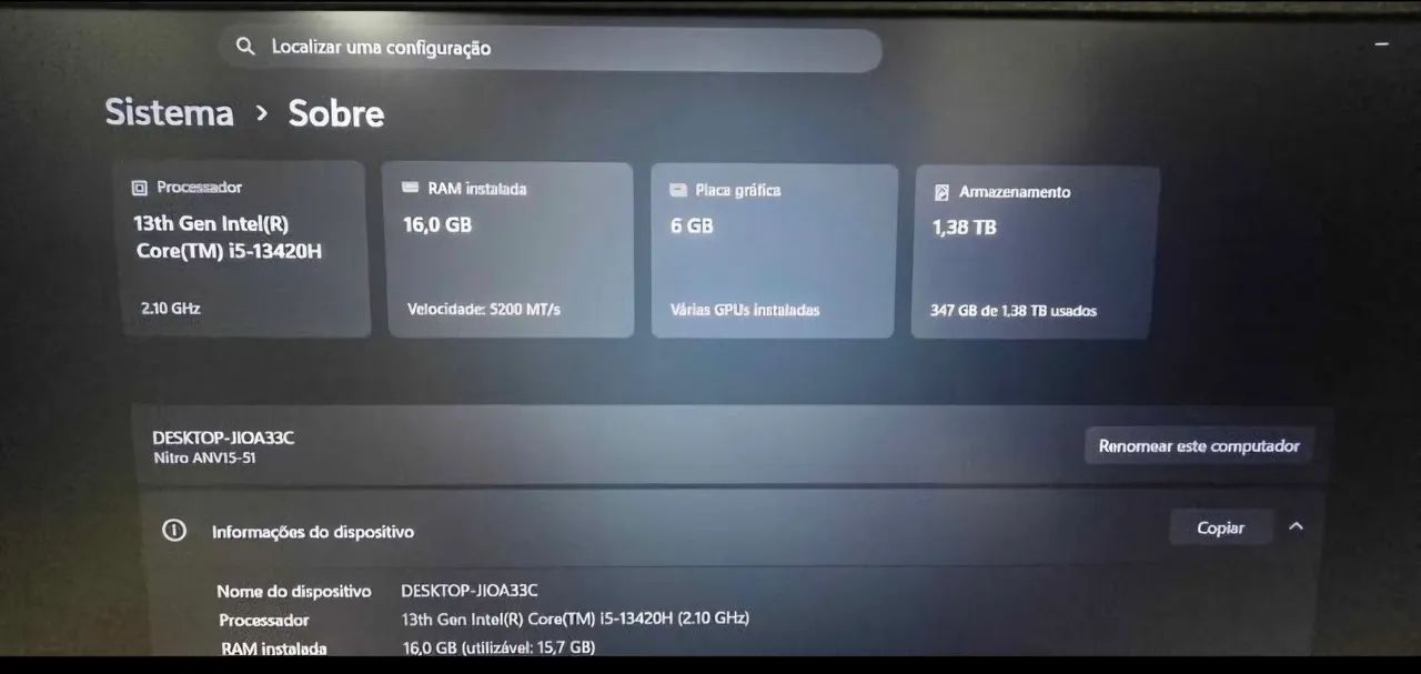 Acer nitro v15  - Foto 2
