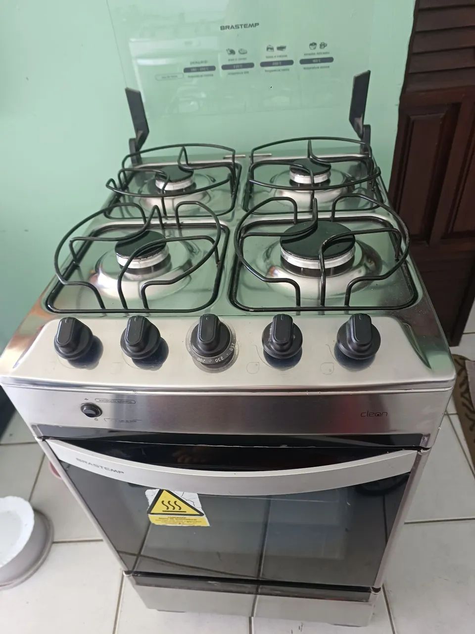 Fogão automático total super novo 