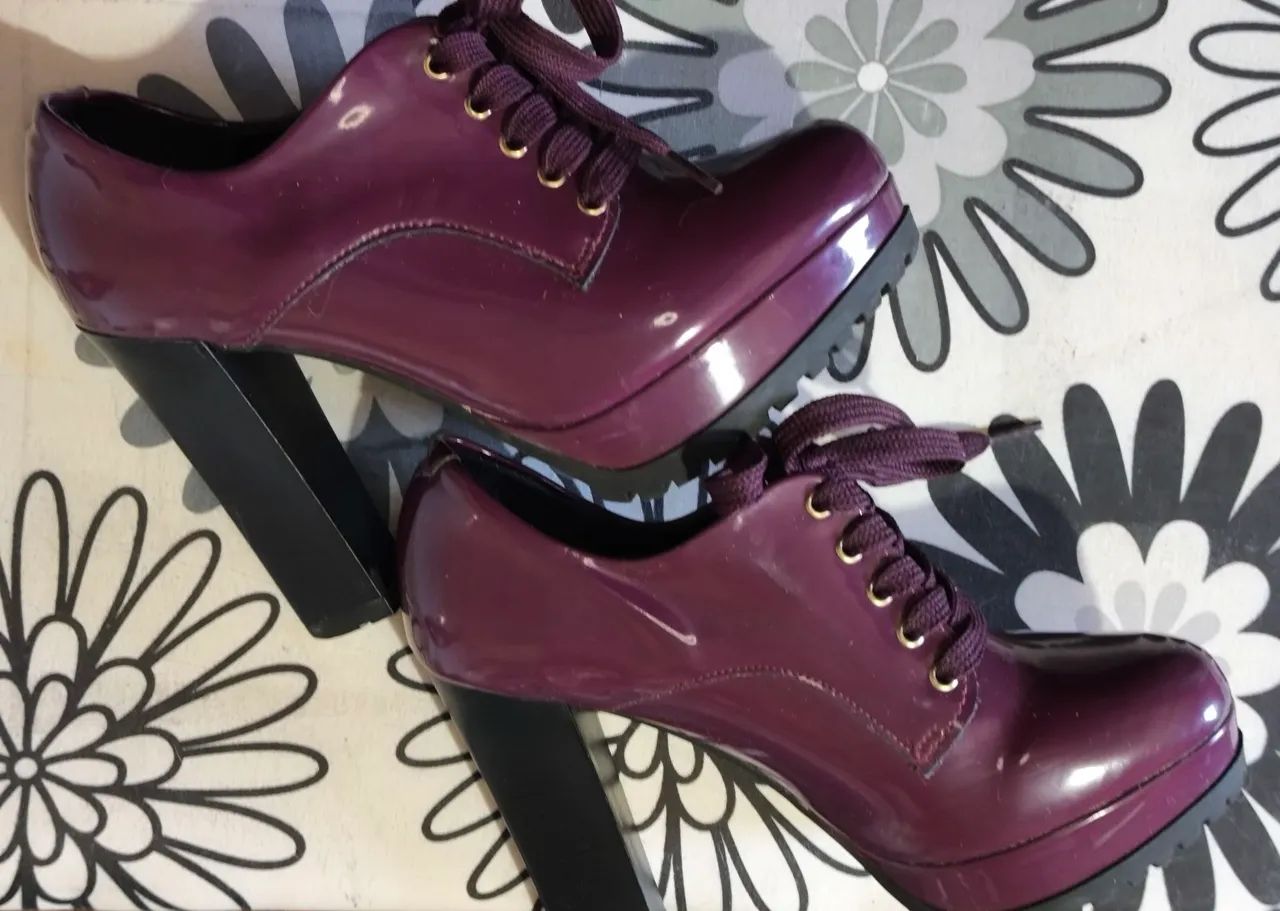 Ankle boot vinho Vizzano - Foto 3