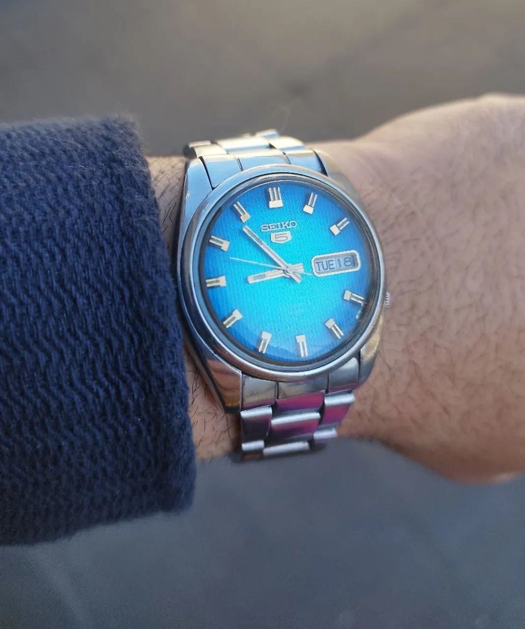 Relógio Seiko 5 Automático Blue (Revisado) - Foto 2
