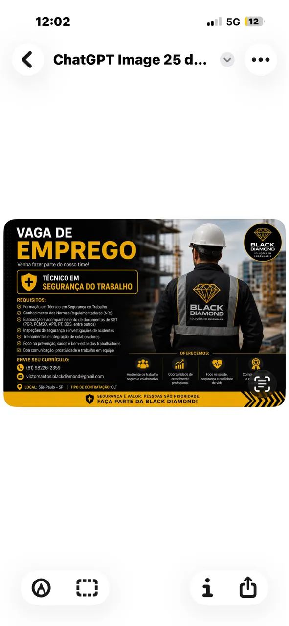 Técnico em Segurança do Trabalho 
