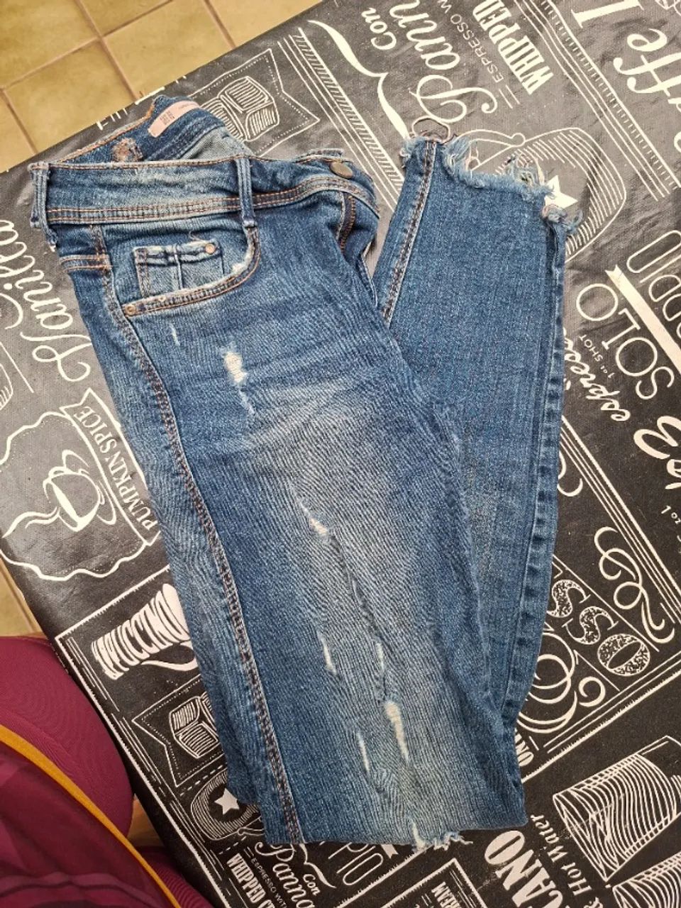 calça jeans, zara - Foto 4