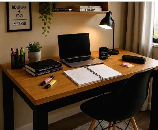 Bancada Para Notebook 90cm Mesa Multiuso Compacta