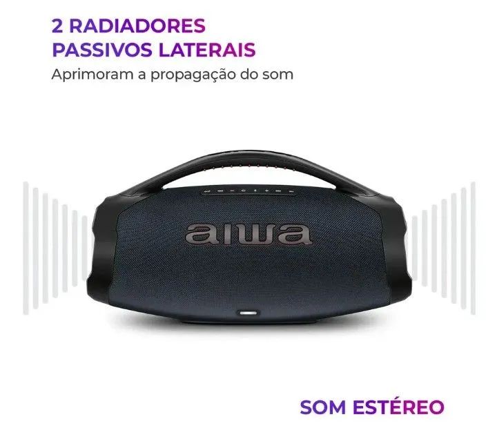 Caixa de som Bombox Aiwa plus - Foto 4
