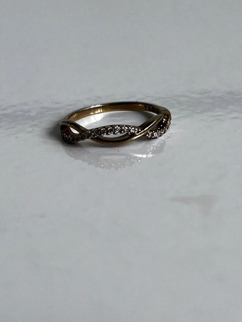 Anel de ouro 18K com diamantes - Foto 2