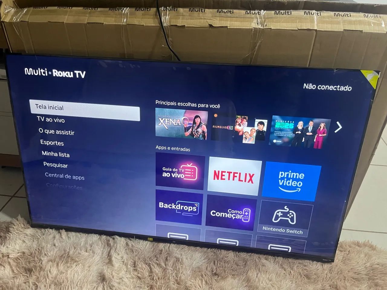 Tv led 50 polegadas 4k Bhuetooth 