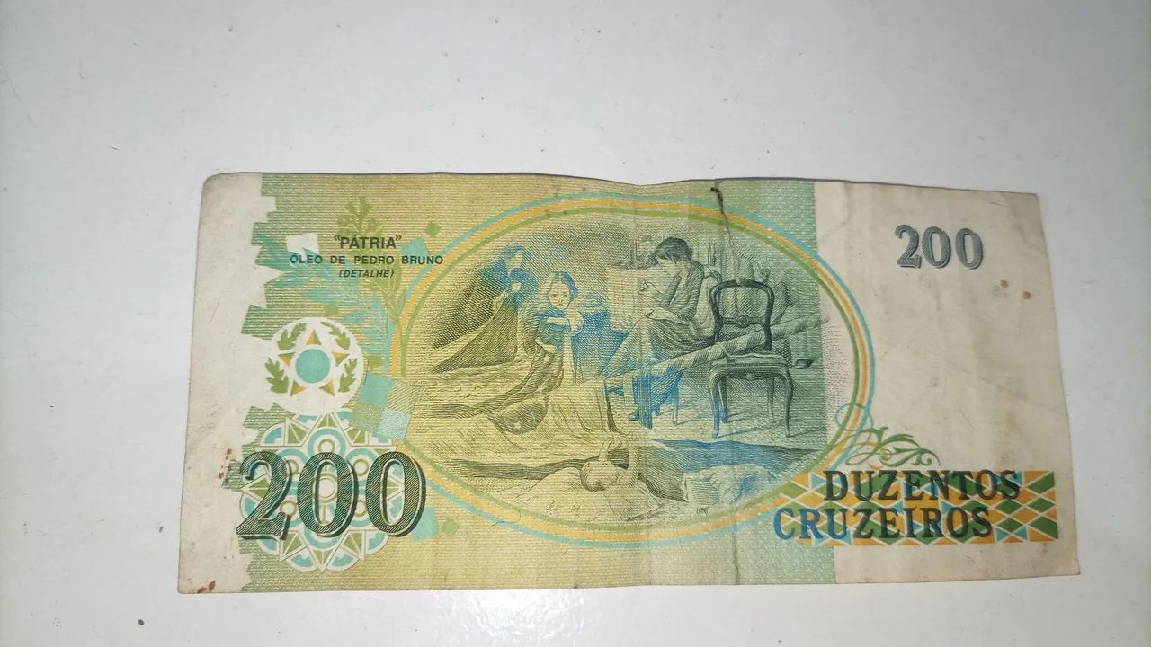 Cédula 200 cruzeiro 1989 - Foto 2