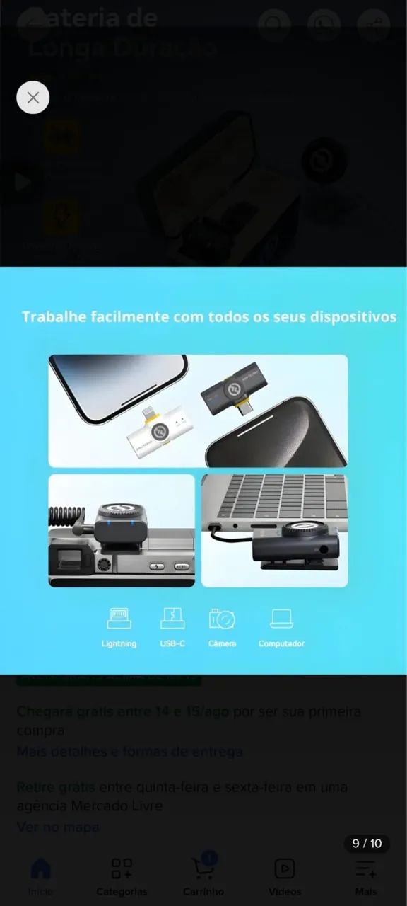 Microfone Hollyland Lark M2 Duo Combo Duplo Para 2 Pessoas - Foto 2