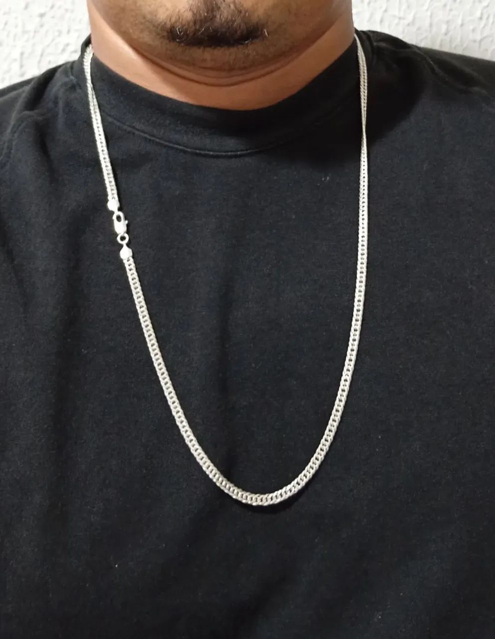 Cordão e pulseira prata 925 - Foto 5