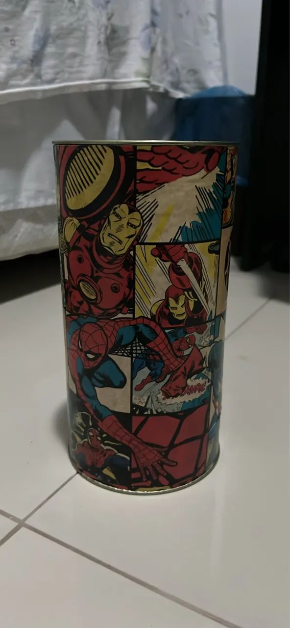 Lata Decorativa Marvel Quadrinhos Vintage - Cofre / Porta Objetos Geek - Foto 3