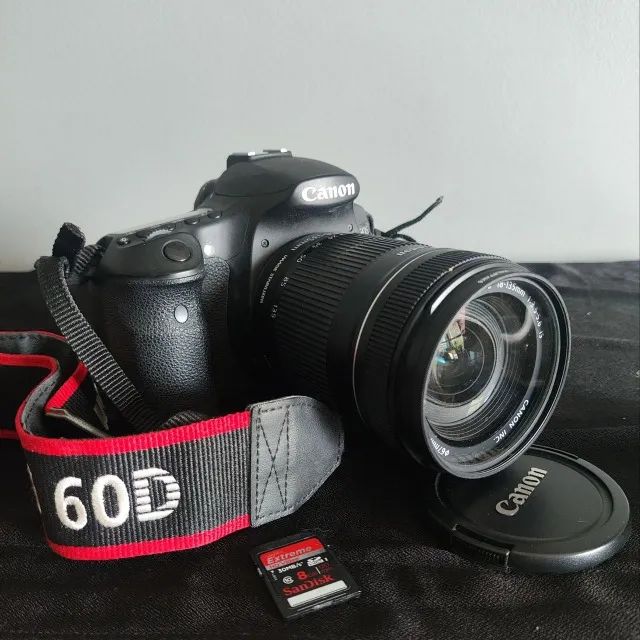 Camera fotográfica Canon EOS 60D + kit completo + lente 50mm (ótimo estado) 