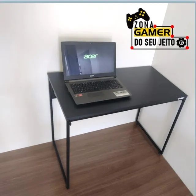 Mesa GAMER Reforçada NOVA Multiuso Estilo Industrial para Notebook Computador de Estudo - Foto 4