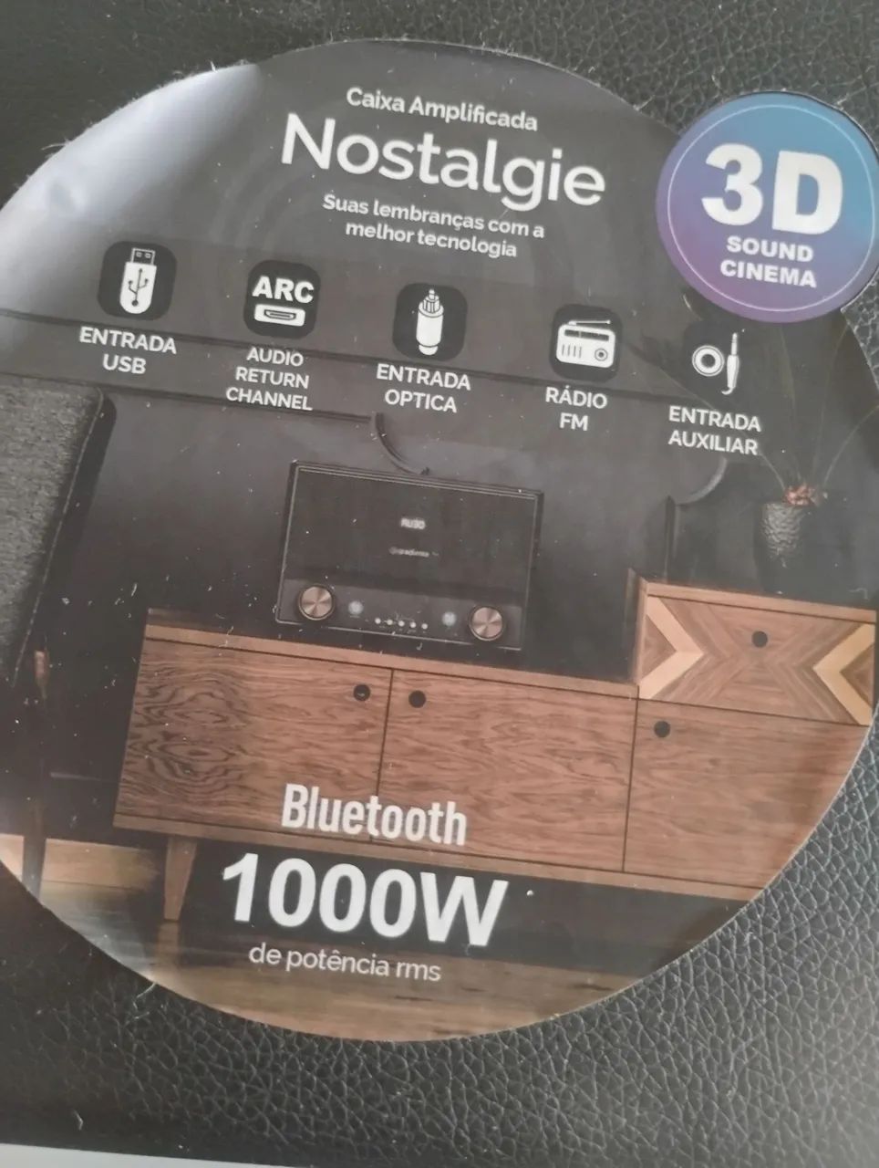 Caixa de som Gradiente Nostalgie - 1000W - seminova - Foto 5