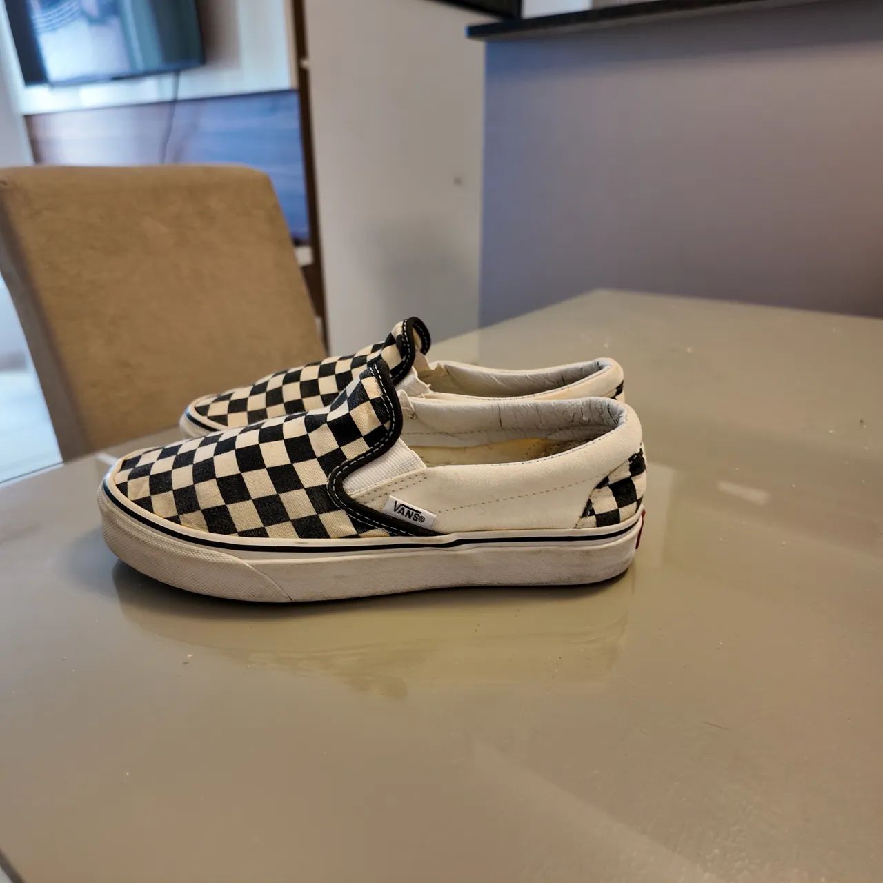 Vans Slip-On Checkerboard Original - Tam. EUR 37 (equivale ao BR 36) - Foto 3