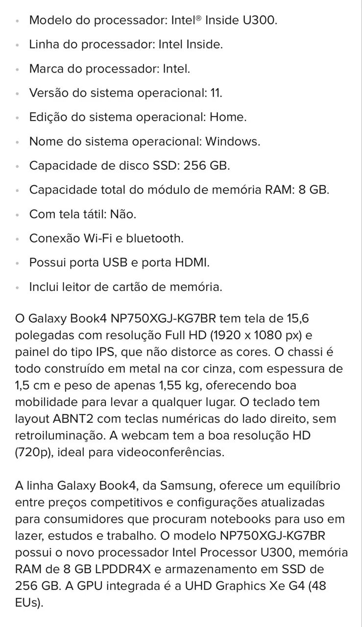Notebook Samsung Galaxy Book 4  - Foto 4