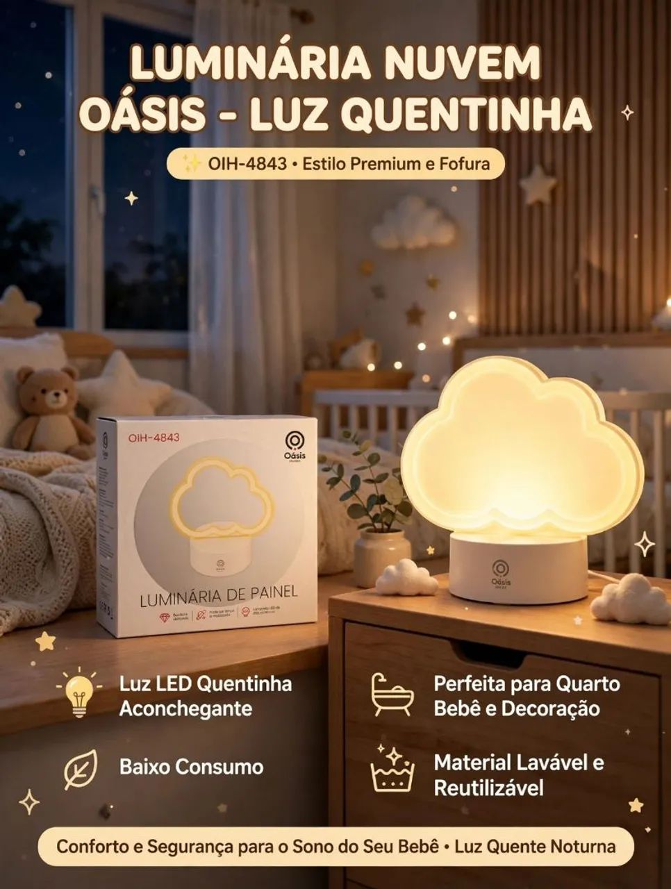 Luminária nuvem - Foto 3