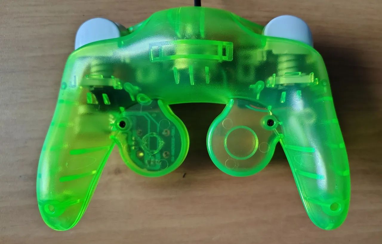 controle game cube verde - Foto 3