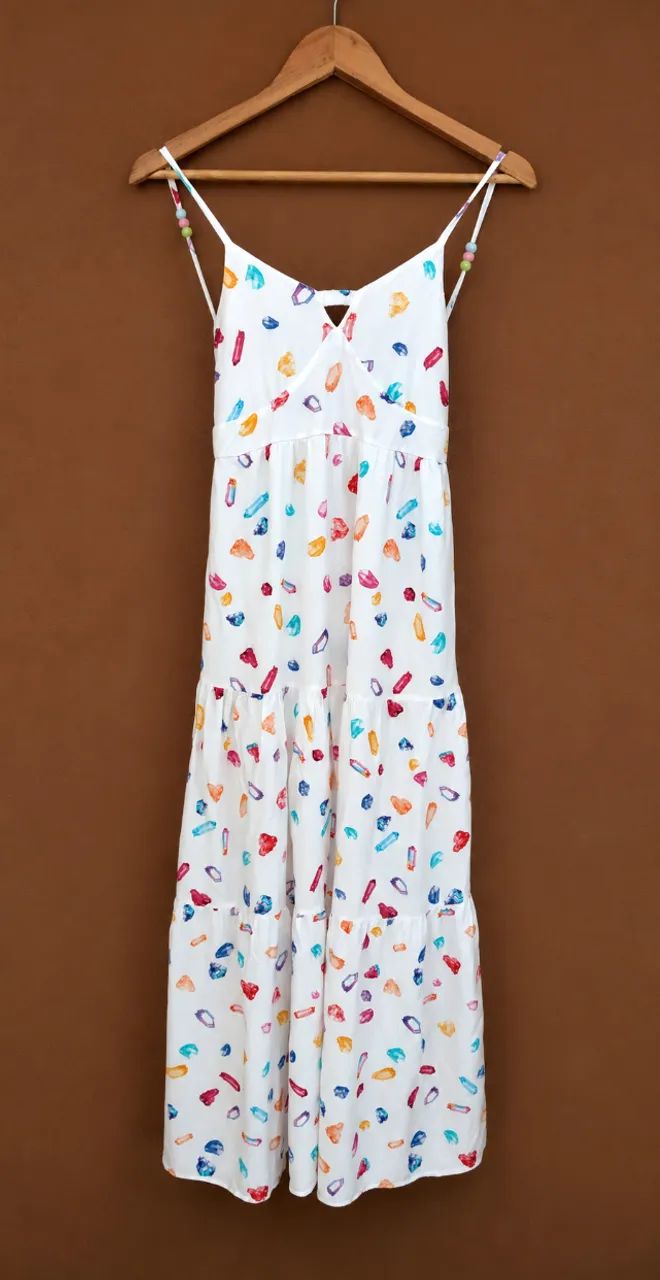 Vestido Longo Estampado em Viscose - Foto 3