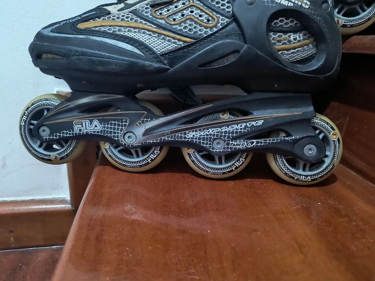 Patins Fila Skates ABEC 5 EU 44 - Falta 1 Fivela - Foto 4
