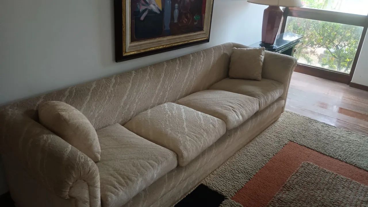 Sofá 4 lugares Beje - Foto 3