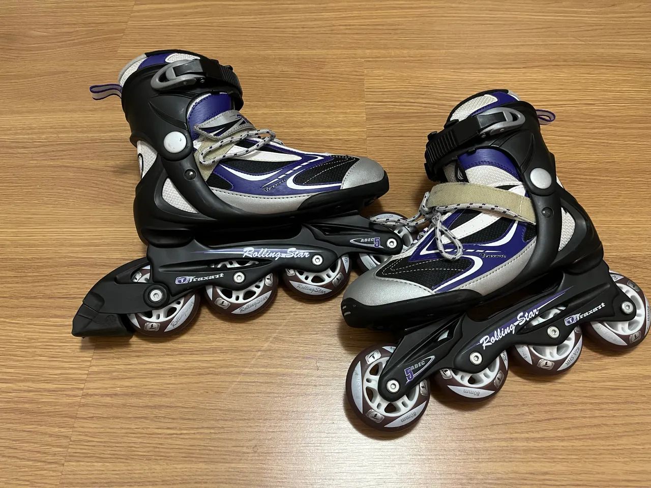 Patins Traxart Roxo 37 + kit de proteção 