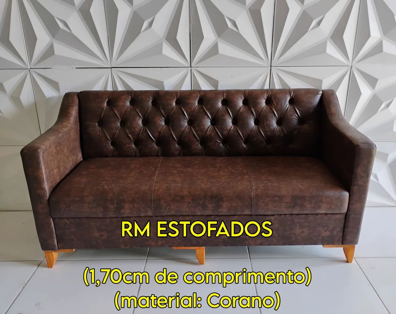 Sofá para sala de espera, barbearia ou salão de beleza 