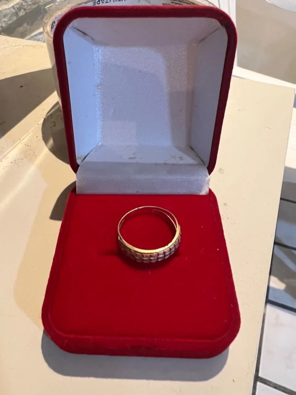 anel em ouro 18k - Foto 2