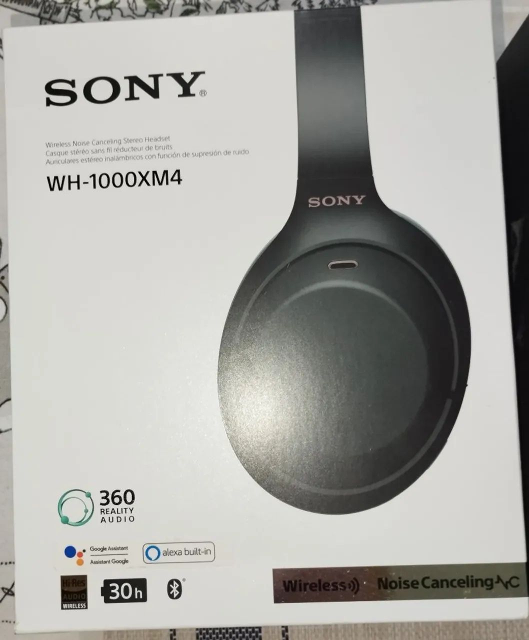 Fones Sony WH-1000XM4 Bluetooth 