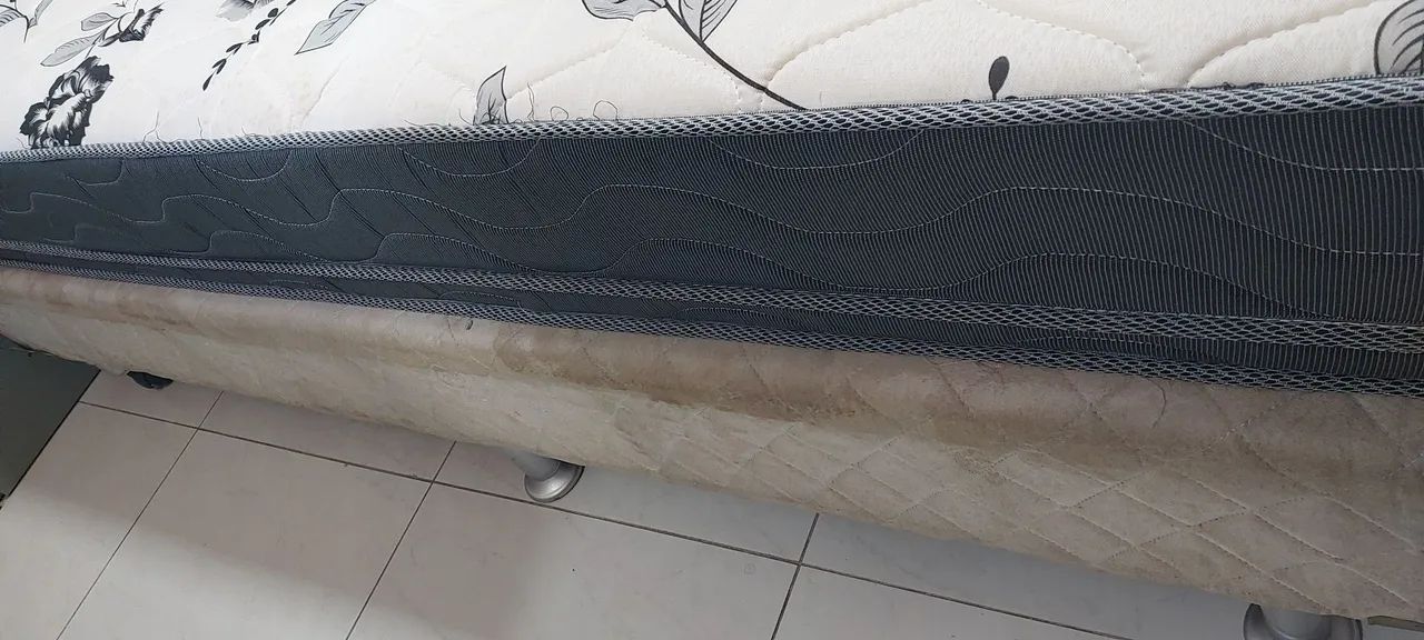 Cama box casal + colchao - Foto 2