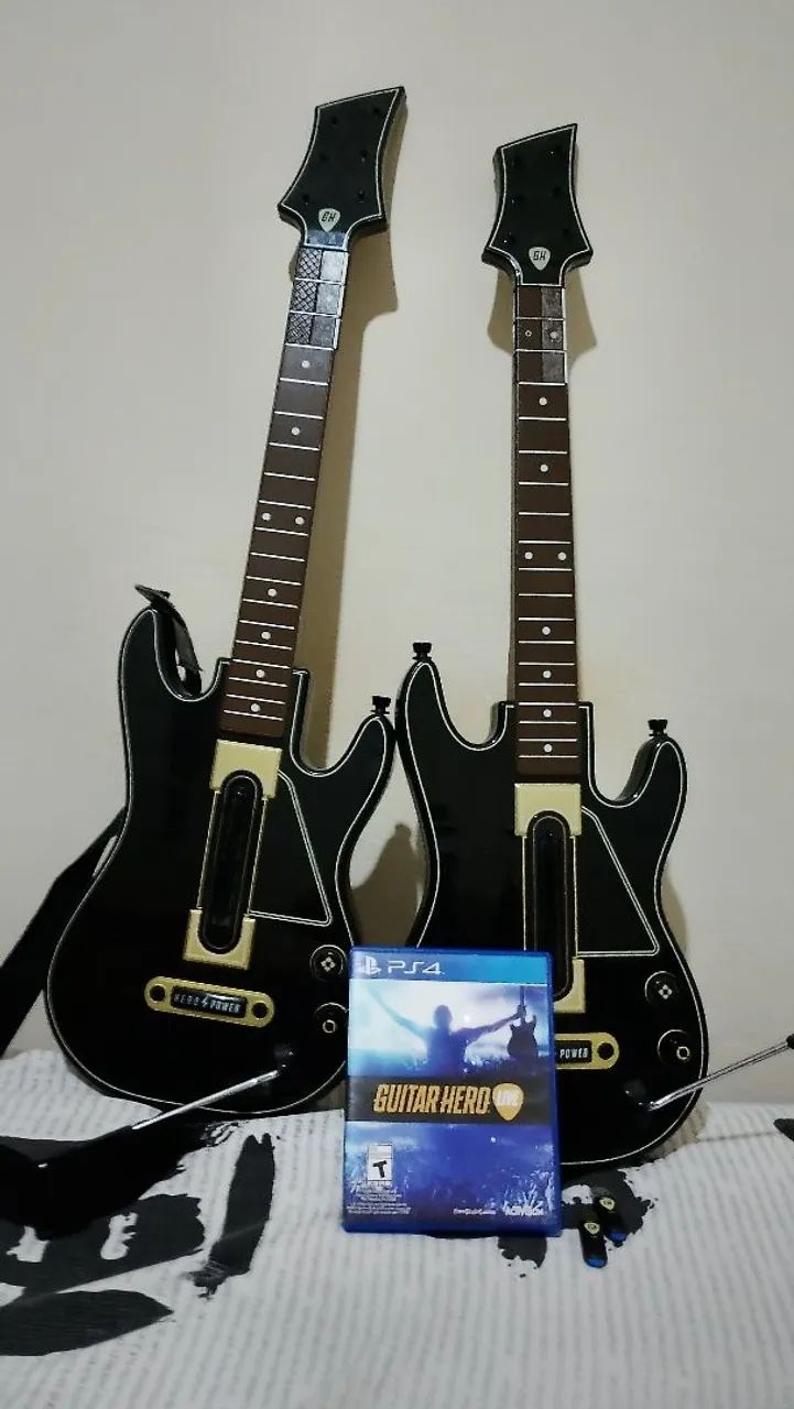 Guitar hero Live Ps4 Kit completo (2 guitarras) - Peças e