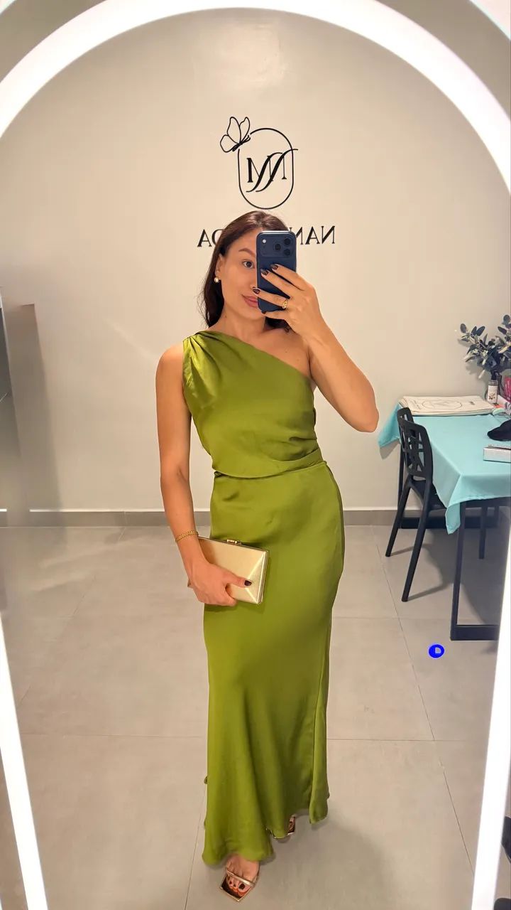 Vestido de festa verde 