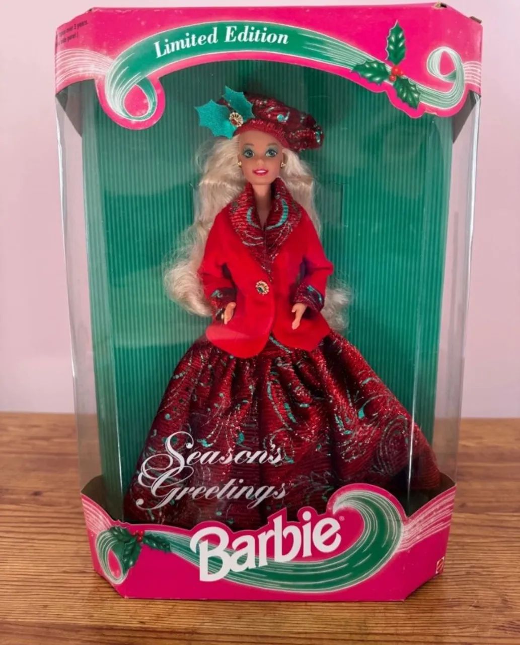 BONECA BARBIE SEASONS GREETING (BOAS FESTAS) NOVA LACRADA CAIXA INTACTA. 