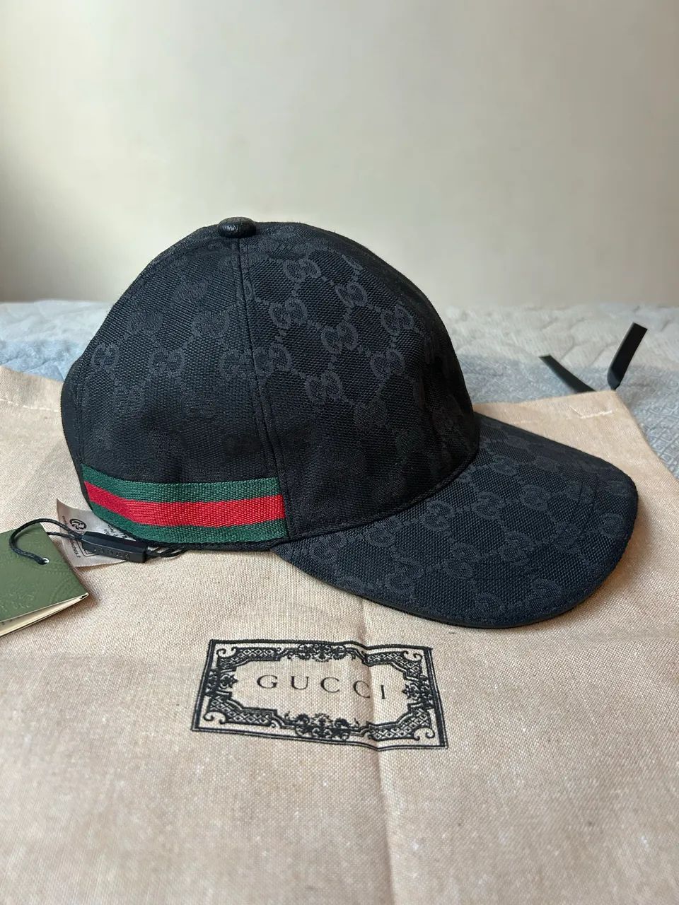 boné gucci gg web preto - Foto 2