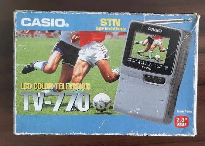 Mini tv portátil Casio 770.