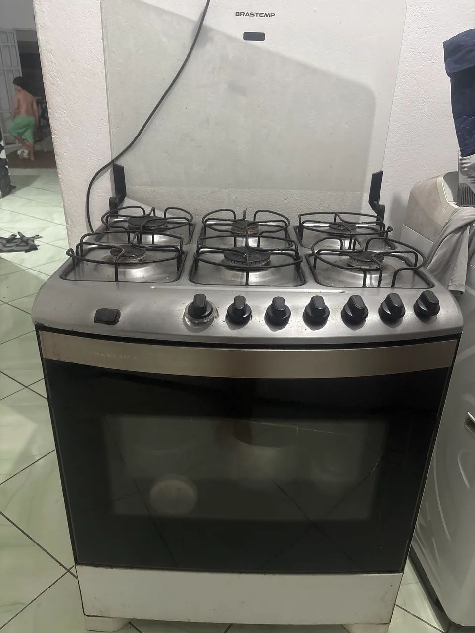 Fogão 6 bocas Brastemp