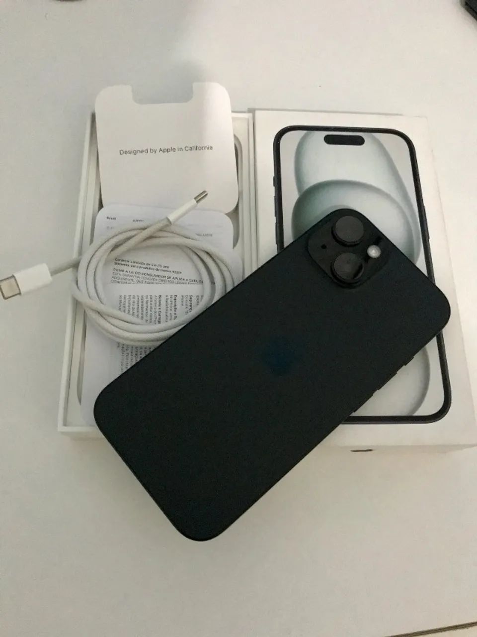 Iphone 15 (128 GB) Preto Chumbo  - Foto 4