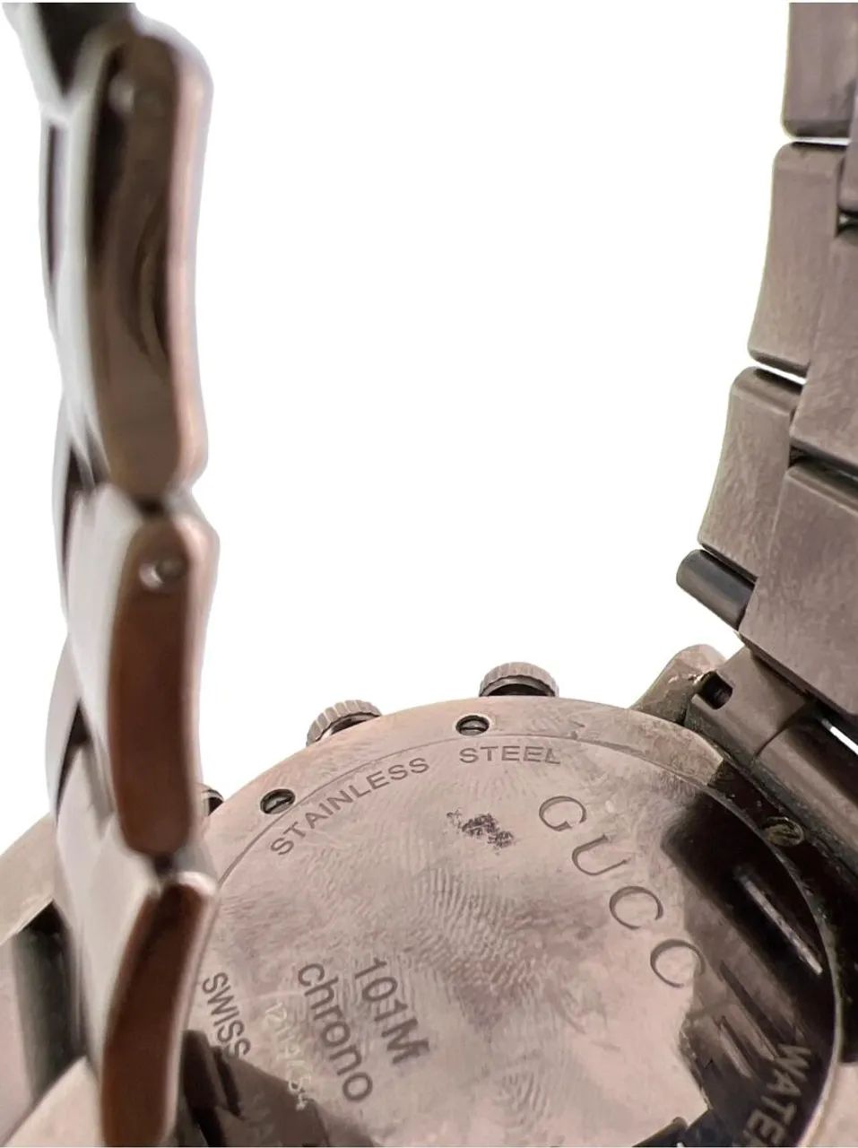 Relógio Gucci Quartzo Chrono 101M Bronze - Foto 5
