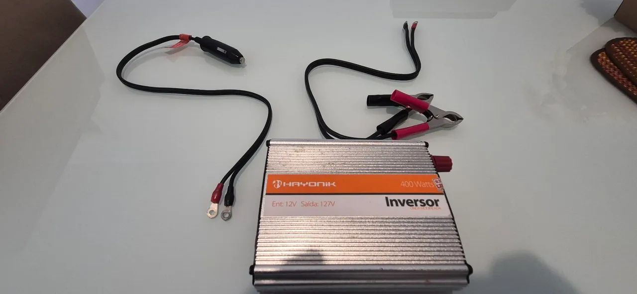 Inversor de Onda Modificada 12VDC/127V USB 400W da marca Hayonik - Foto 2