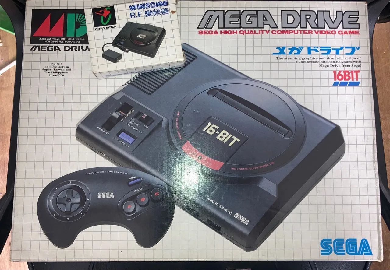 Mega Drive original Japonês na caixa