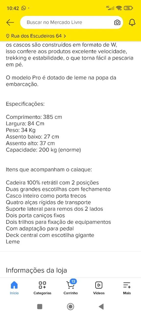 Caiaque caiman 125 - Foto 2